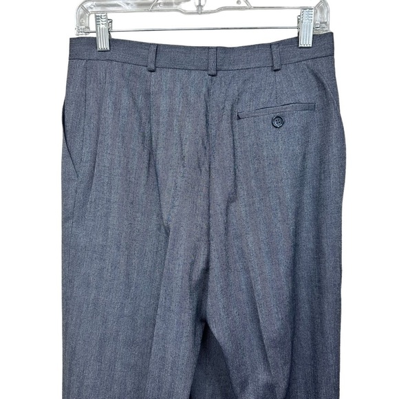 Jones New York Gray Wool Blend Herringbone Trousers Pants, Stretch, Size 6 - Picture 5 of 5